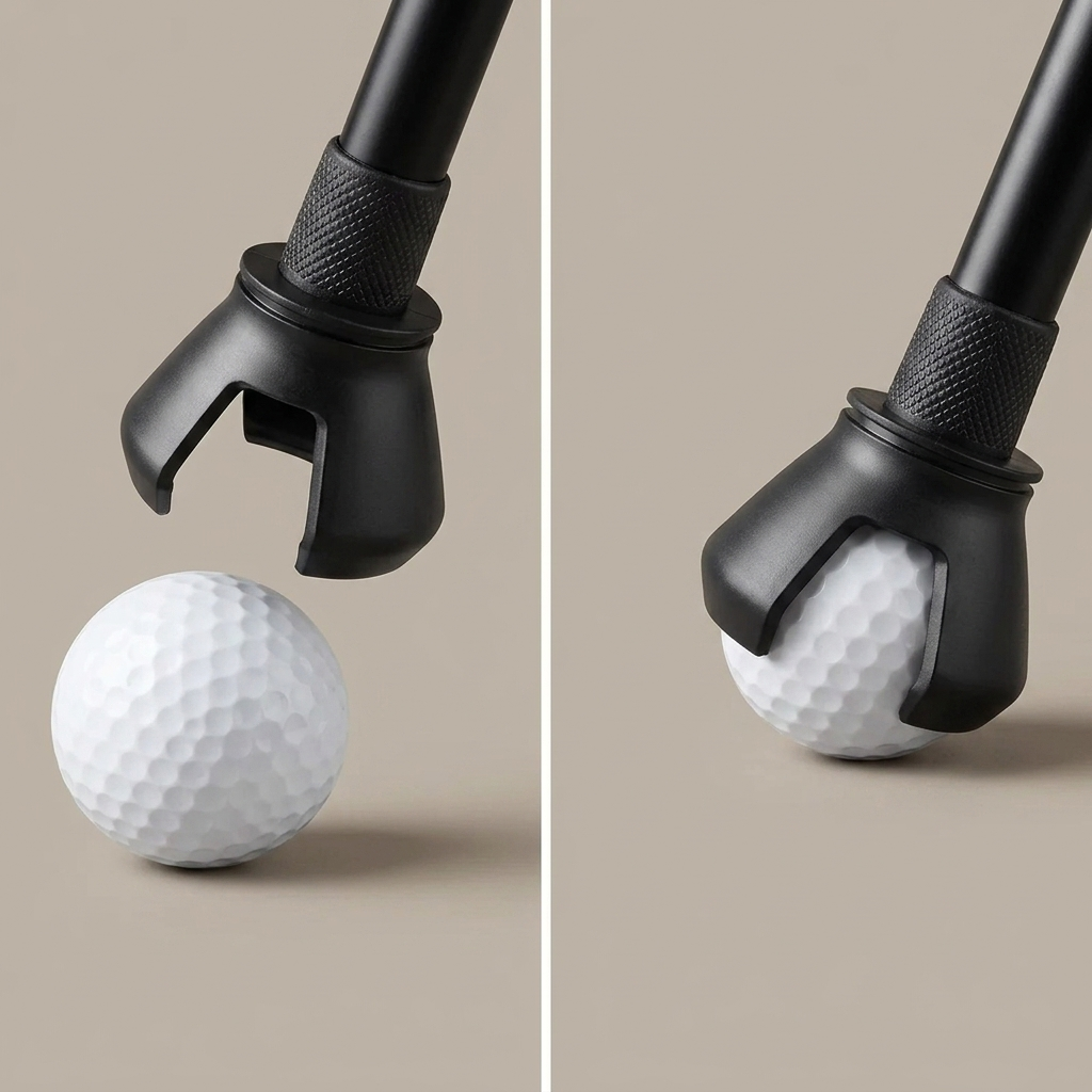 Golf ball retriever grabber studio product shot