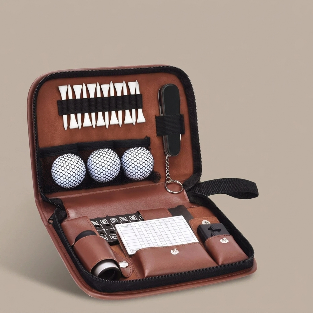 Golf accessories organiser case studio product shot