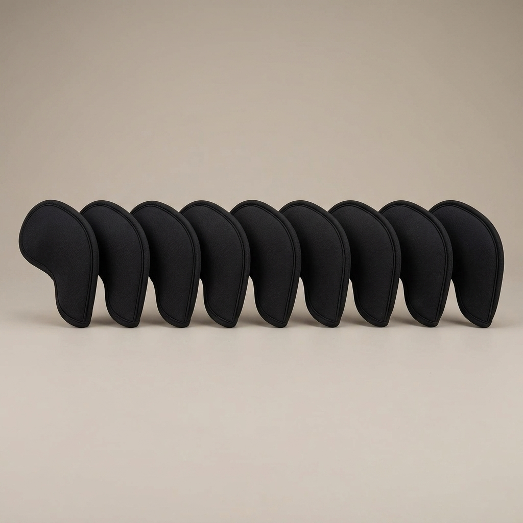 Golf iron head covers 10 pack studio product shot