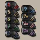 Golf iron headcover set 9 piece studio product shot