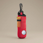 Golf tee and ball holder keychain studio product shot