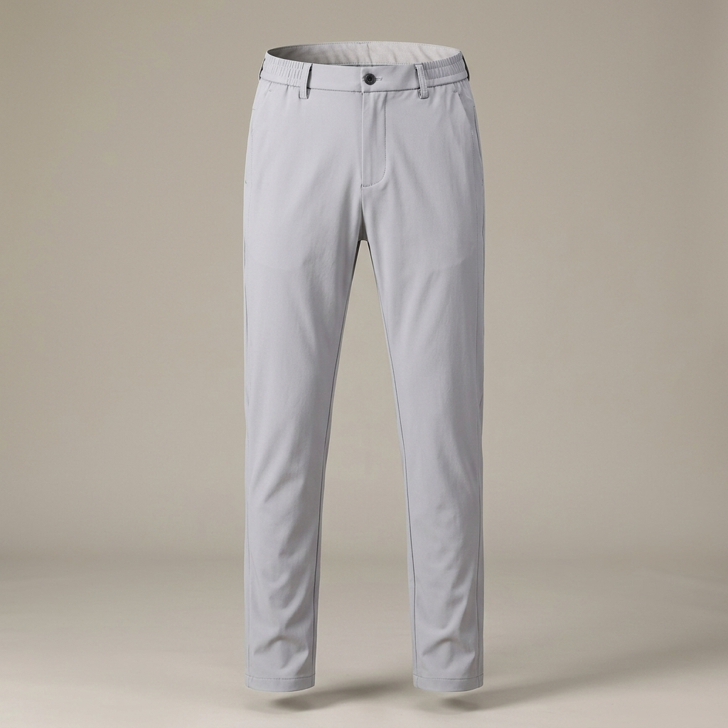 Ice silk golf trousers studio product shot