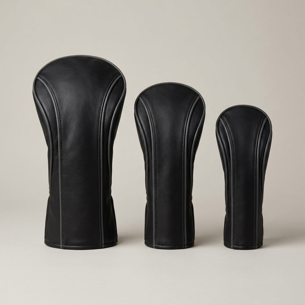 Leather Headcover Set Black