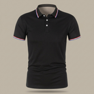 Men's breathable golf polo studio product shot