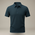 Men's golf polo shirt studio product shot