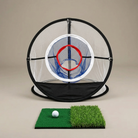 Pop-up golf chipping net with mat studio product shot