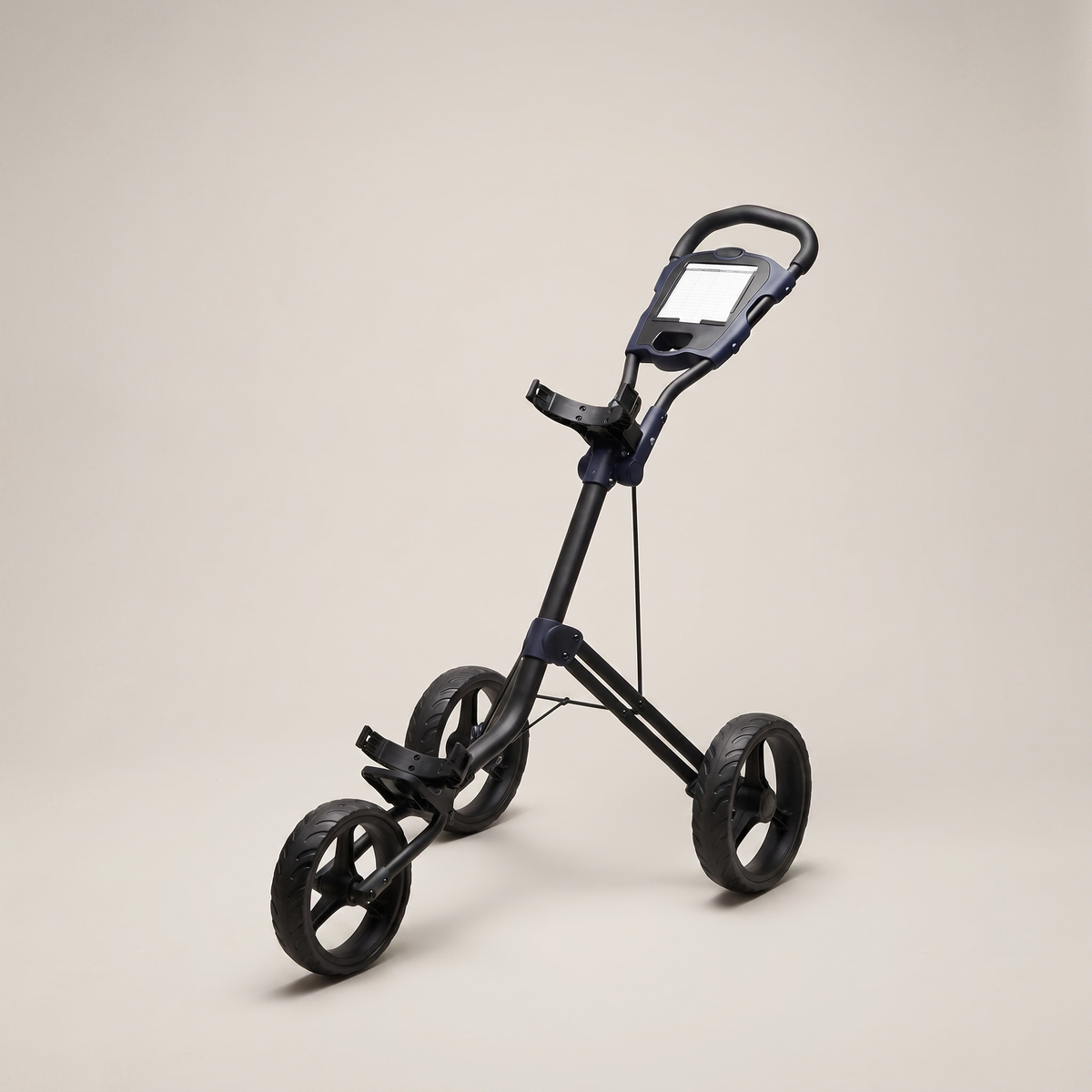 Rover 3-Wheel Push Cart in matte black